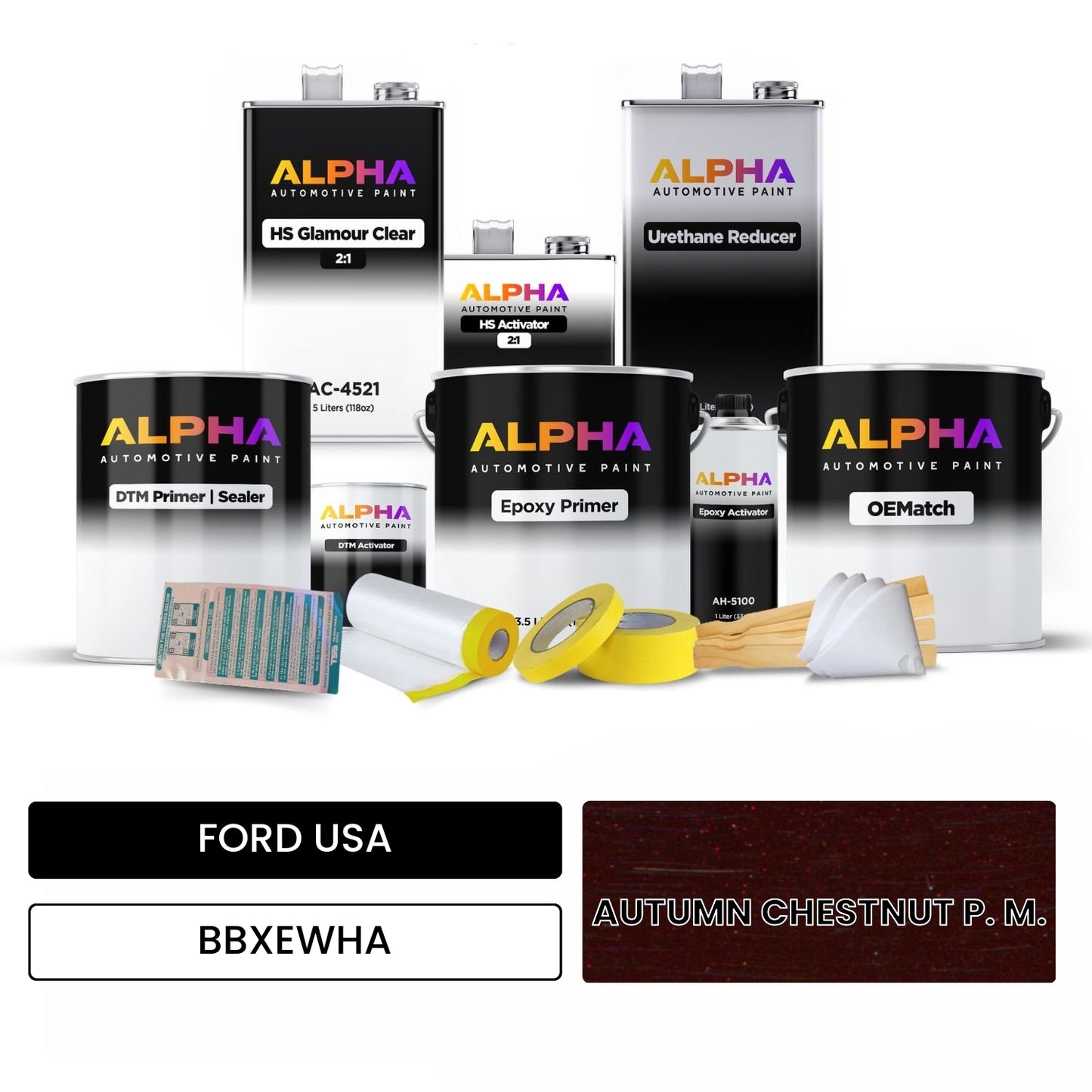 FORD USA AUTUMN CHESTNUT P. M. BBXEWHA OEMatch Vehicle Paint Kit