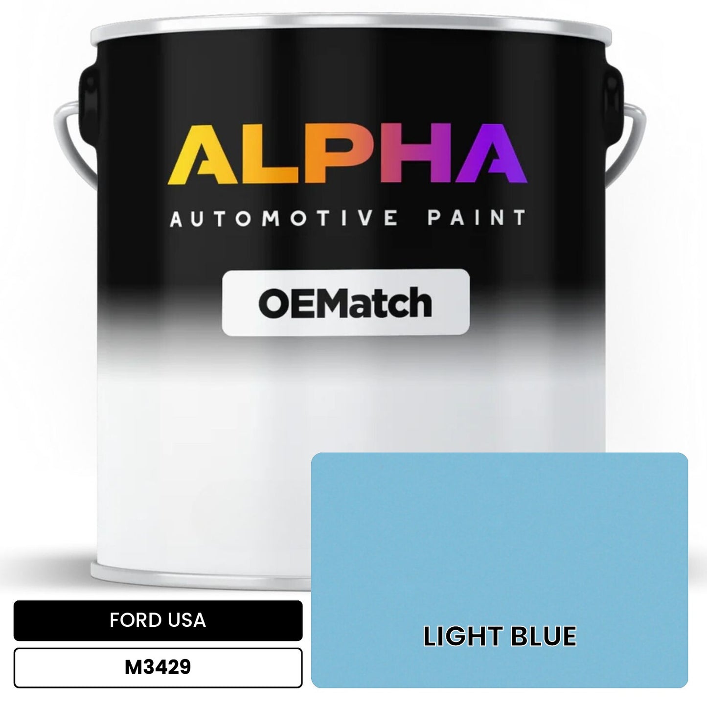 FORD USA LIGHT BLUE M3429 OEMatch Basecoat