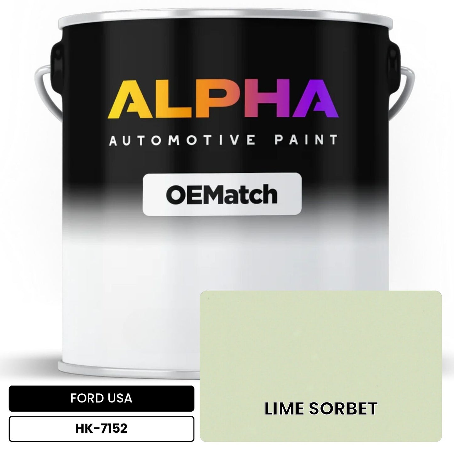 FORD USA LIME SORBET HK-7152 OEMatch Basecoat