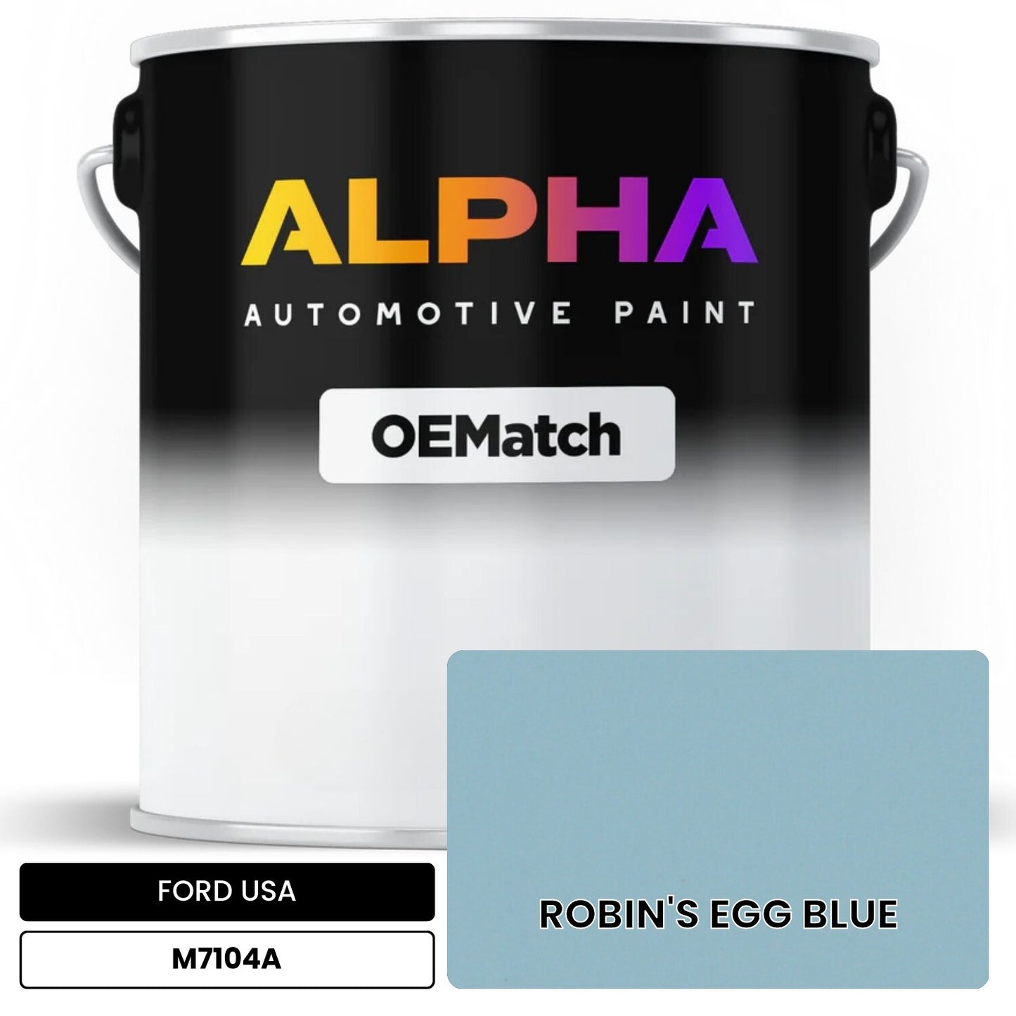 FORD USA ROBIN'S EGG BLUE M7104A OEMatch Basecoat