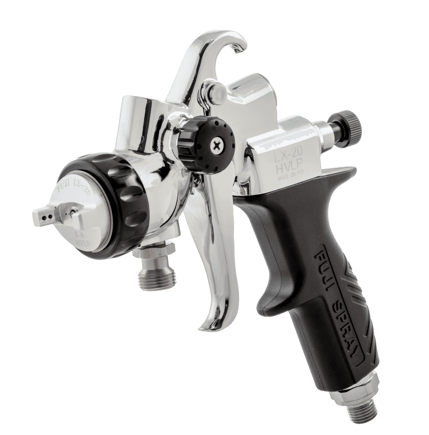 Fuji Spray LX-20 HVLP professional paint spray gun with chrome and black handle