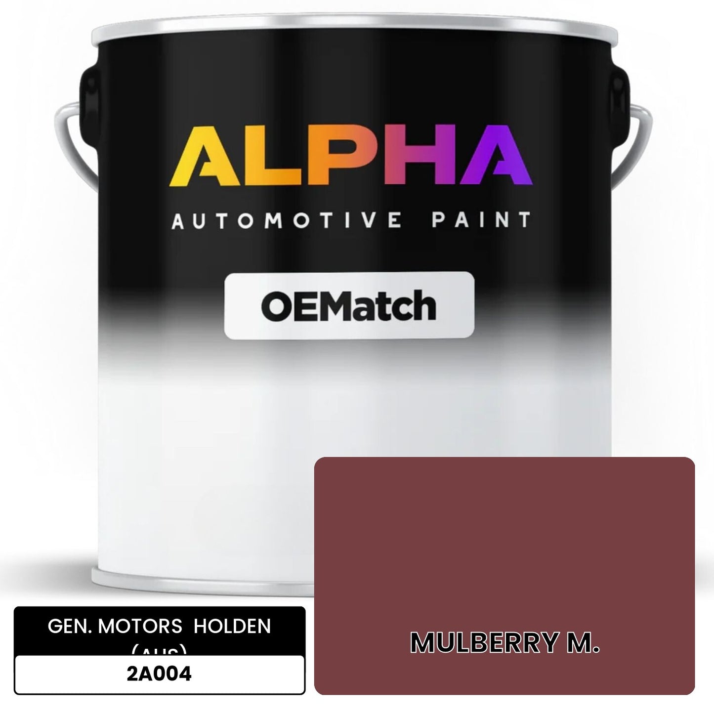 GEN. MOTORS HOLDEN (AUS) MULBERRY M. 2A004 OEMatch Basecoat