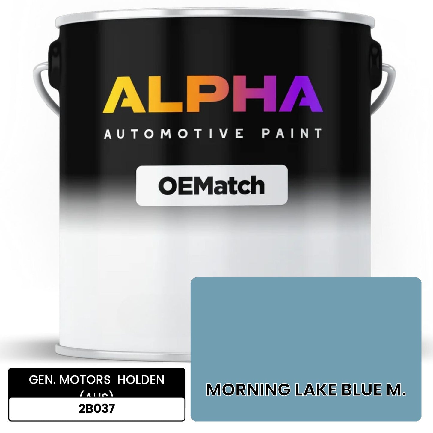GEN. MOTORS HOLDEN (AUS) MORNING LAKE BLUE M. 2B037 OEMatch Basecoat