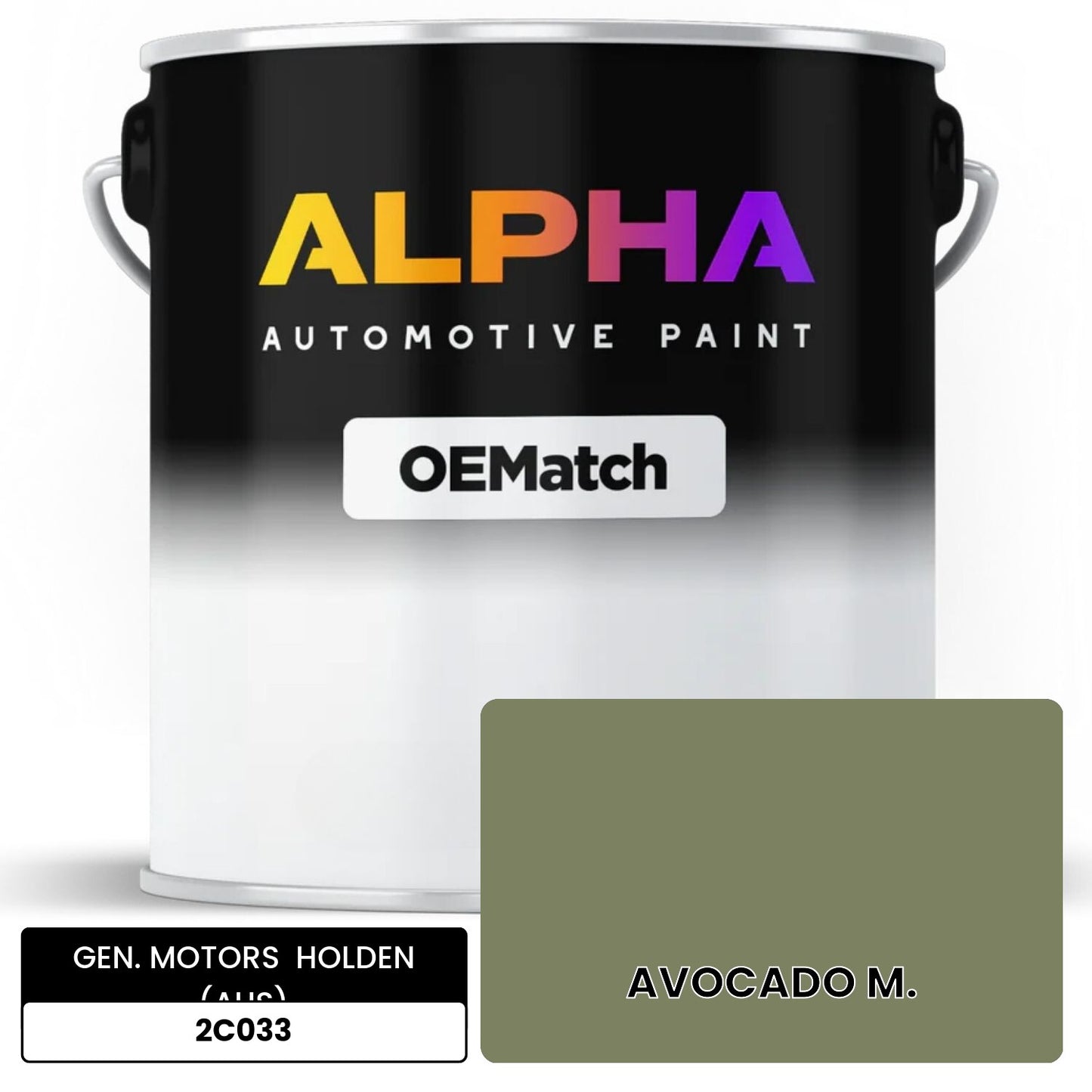 GEN. MOTORS HOLDEN (AUS) AVOCADO M. 2C033 OEMatch Basecoat