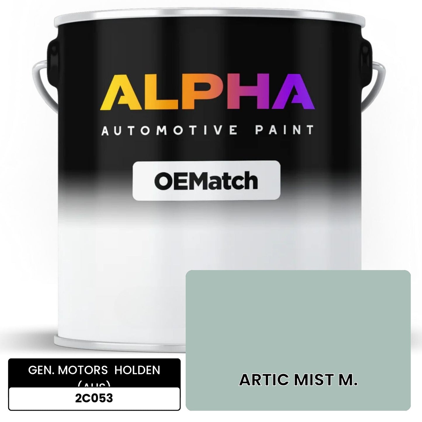 GEN. MOTORS HOLDEN (AUS) ARTIC MIST M. 2C053 OEMatch Basecoat