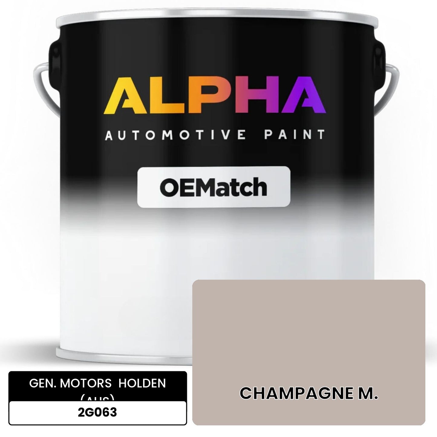 GEN. MOTORS HOLDEN (AUS) CHAMPAGNE M. 2G063 OEMatch Basecoat
