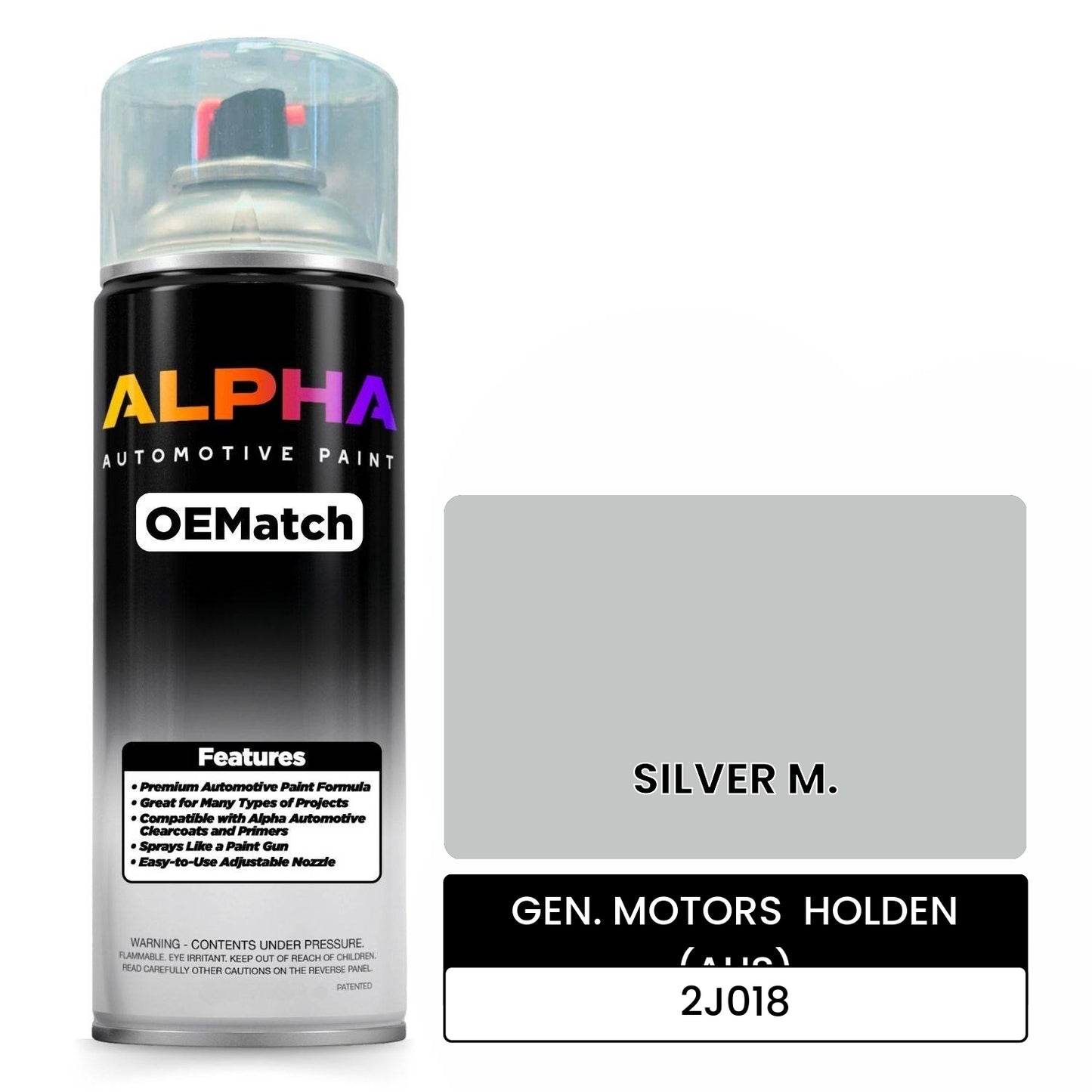 GEN. MOTORS HOLDEN (AUS) SILVER M. 2J018 OEMatch Spraycan