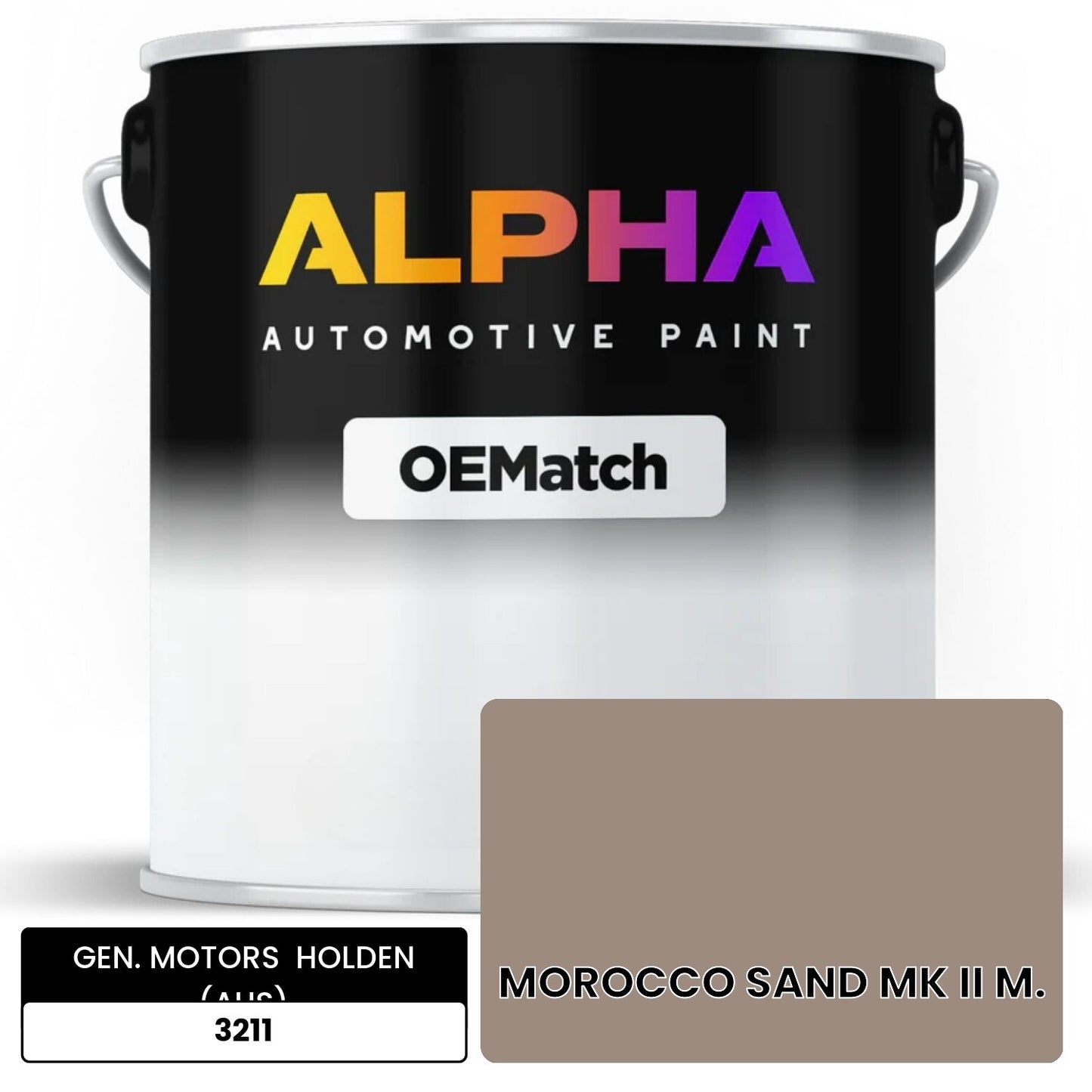 GEN. MOTORS HOLDEN (AUS) MOROCCO SAND MK II M. 3211 OEMatch Basecoat