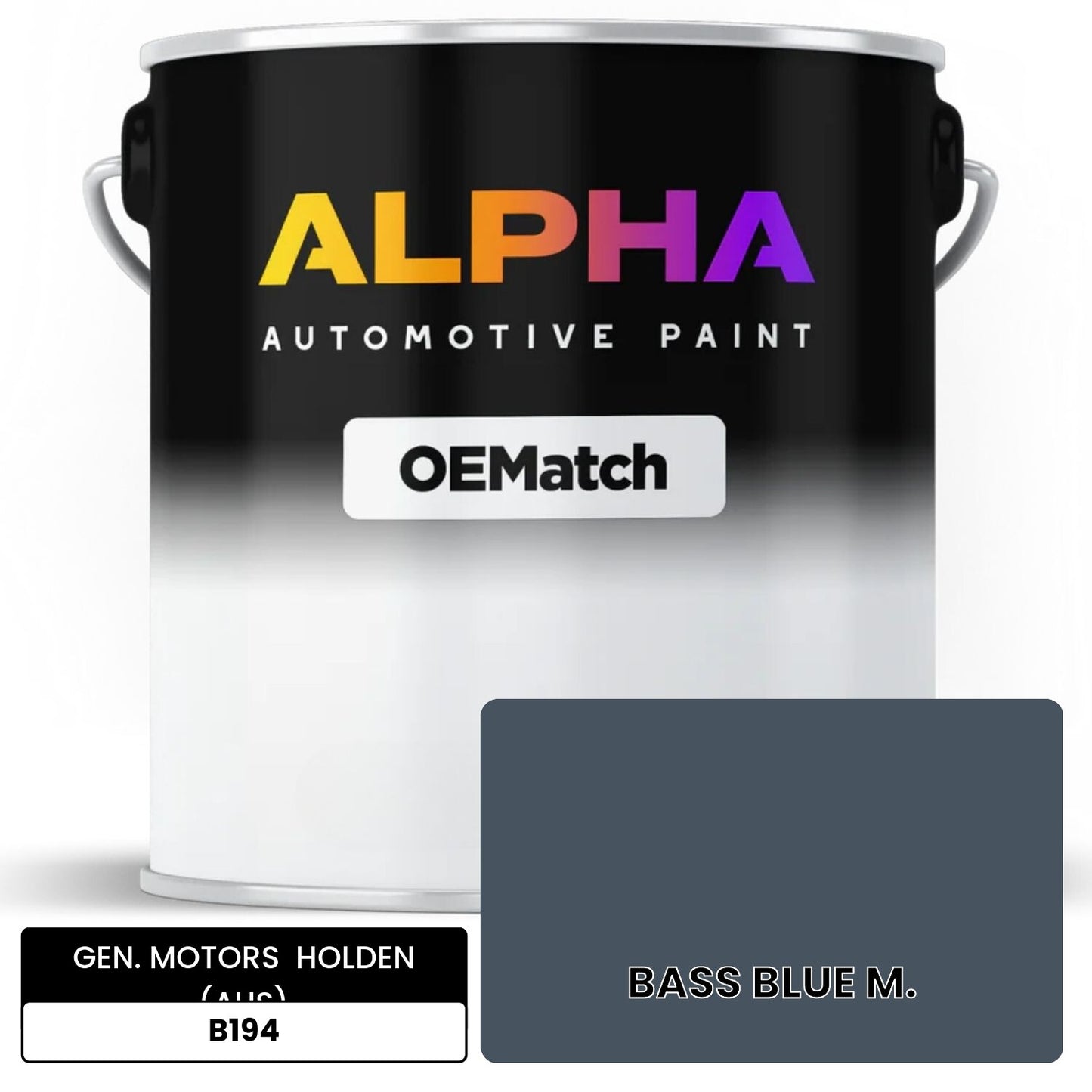 GEN. MOTORS HOLDEN (AUS) BASS BLUE M. B194 OEMatch Basecoat