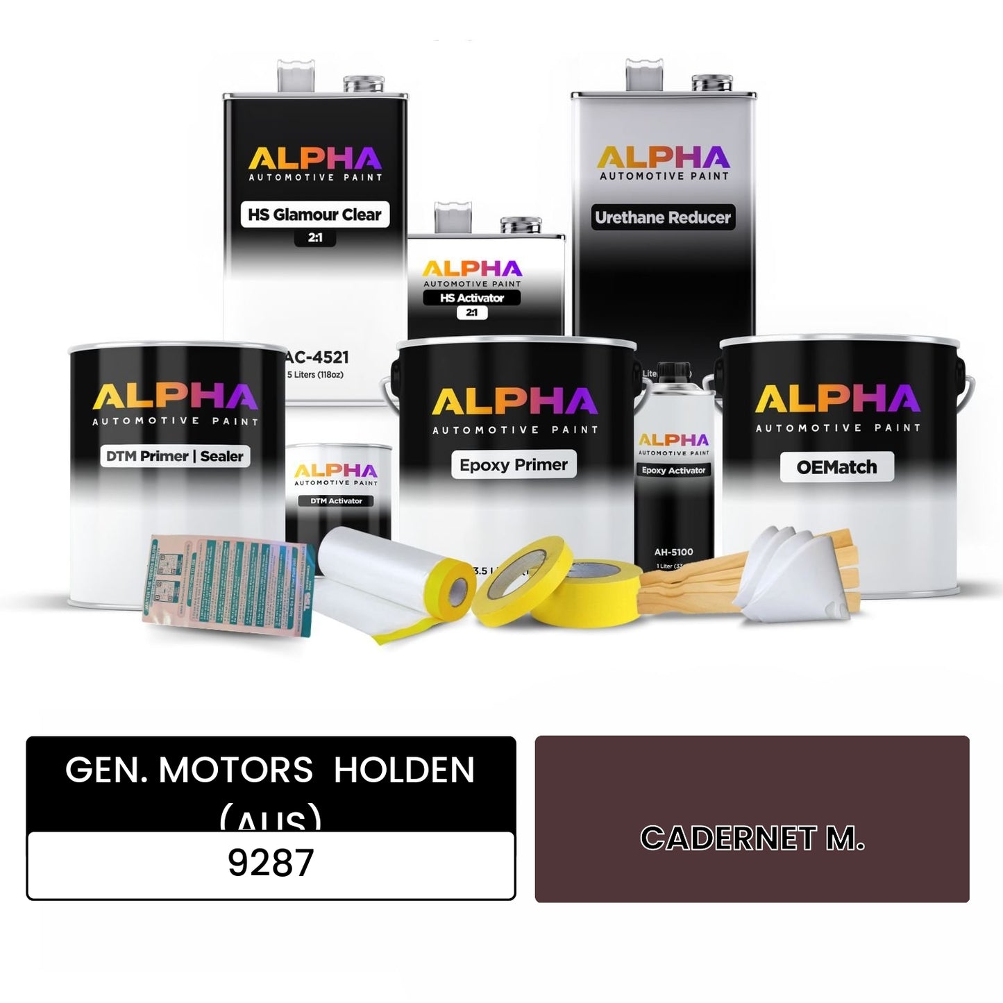 GEN. MOTORS HOLDEN (AUS) CADERNET M. 9287 OEMatch Vehicle Paint Kit