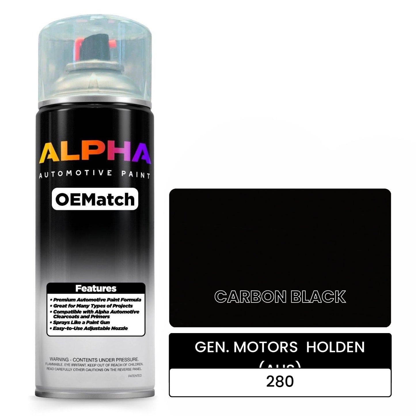 GEN. MOTORS HOLDEN (AUS) CARBON BLACK 280 OEMatch Spraycan