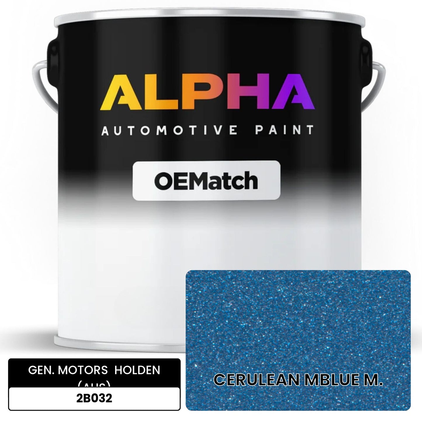 GEN. MOTORS HOLDEN (AUS) CERULEAN MBLUE M. 2B032 OEMatch Basecoat