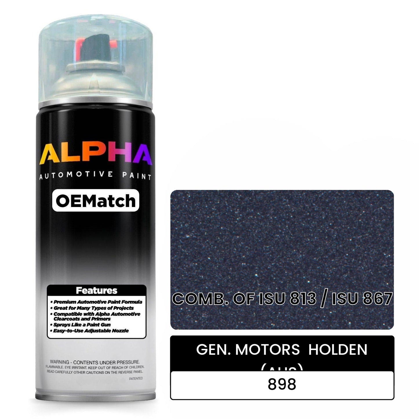 GEN. MOTORS HOLDEN (AUS) COMB. OF ISU 813 / ISU 867 898 OEMatch Spraycan