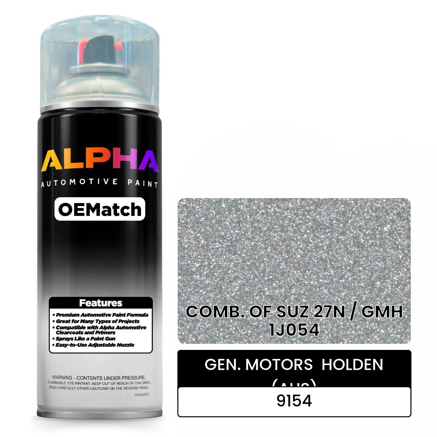 GEN. MOTORS HOLDEN (AUS) COMB. OF SUZ 27N / GMH 1J054 9154 OEMatch Spraycan