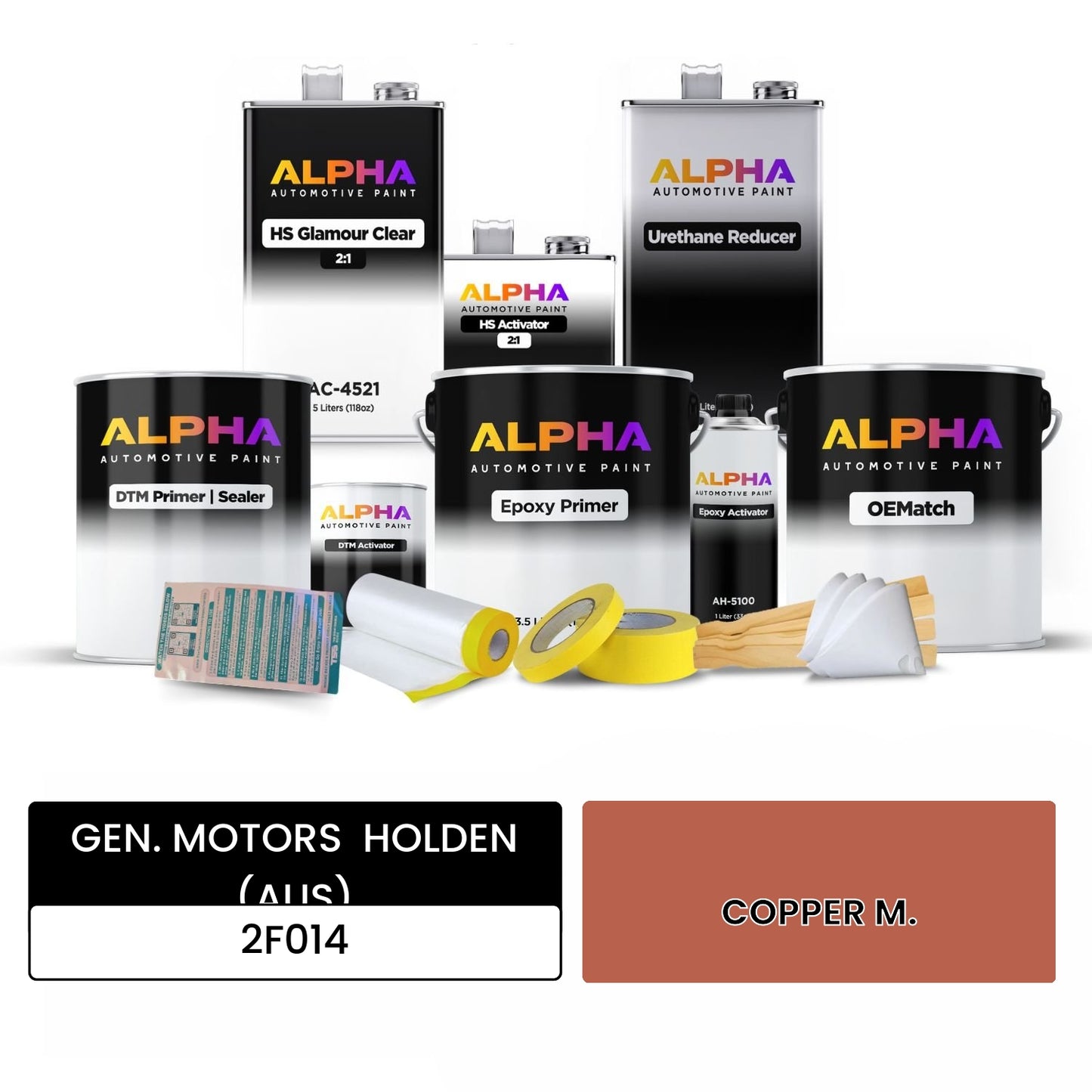 GEN. MOTORS HOLDEN (AUS) COPPER M. 2F014 OEMatch Vehicle Paint Kit