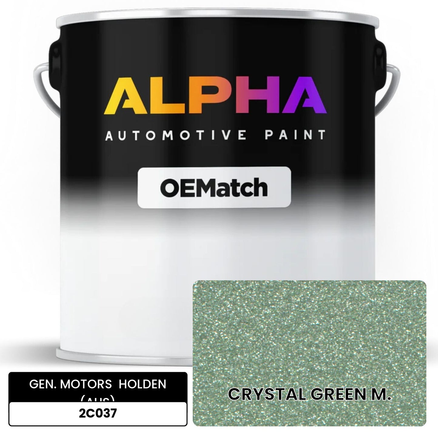 GEN. MOTORS HOLDEN (AUS) CRYSTAL GREEN M. 2C037 OEMatch Basecoat