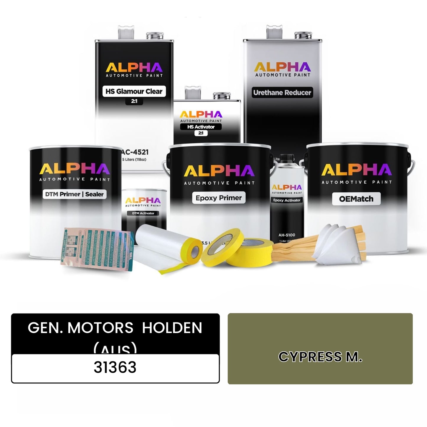 GEN. MOTORS HOLDEN (AUS) CYPRESS M. 31363 OEMatch Vehicle Paint Kit
