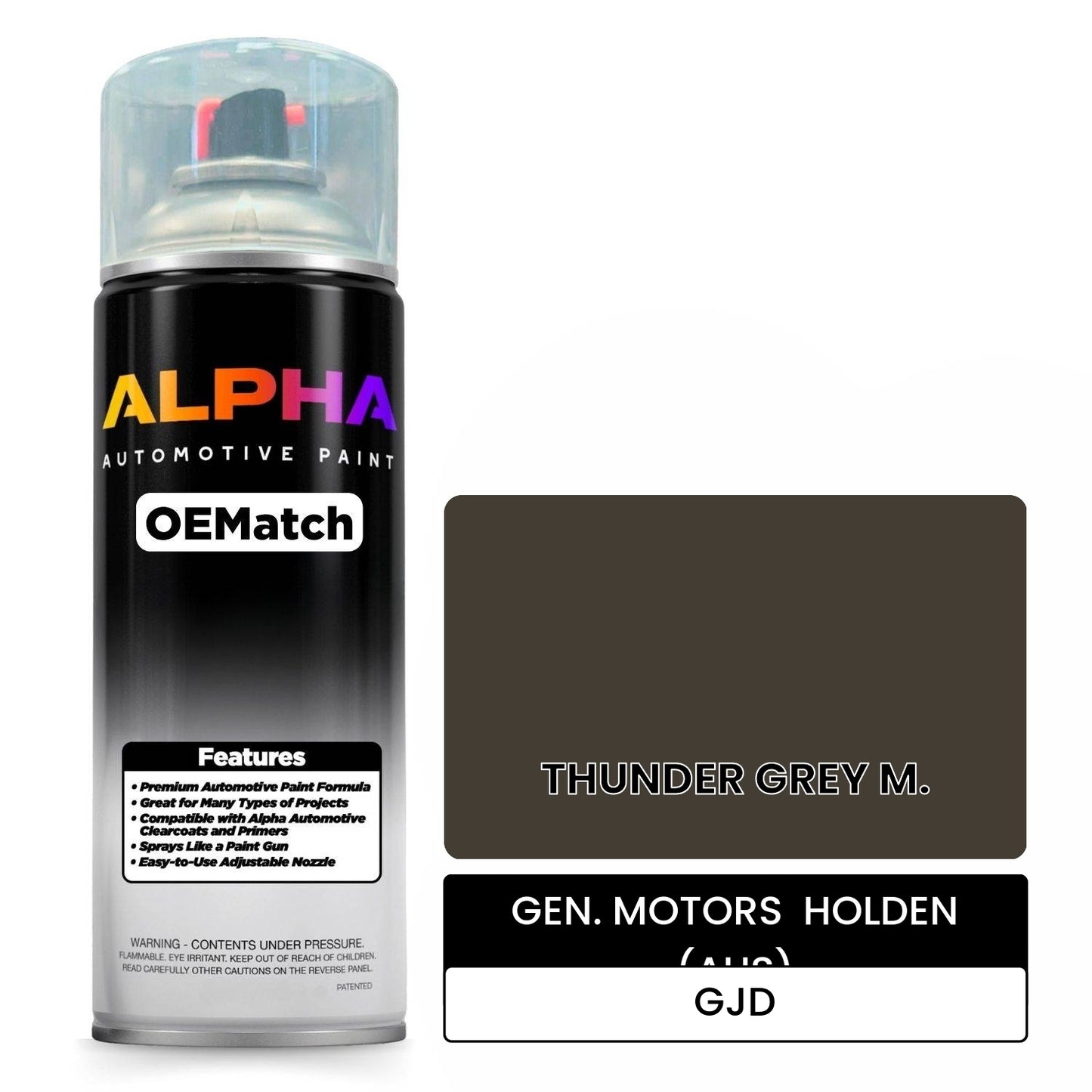 GEN. MOTORS HOLDEN (AUS) THUNDER GREY M. GJD OEMatch Spraycan