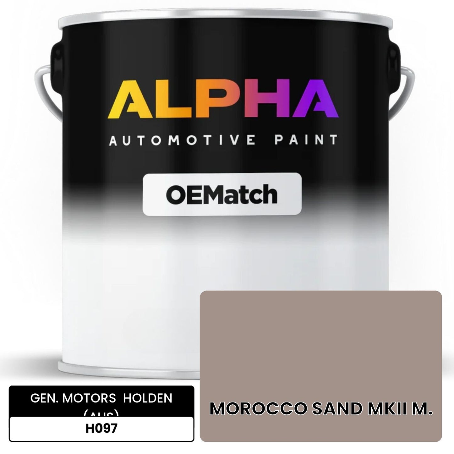 GEN. MOTORS HOLDEN (AUS) MOROCCO SAND MKII M. H097 OEMatch Basecoat