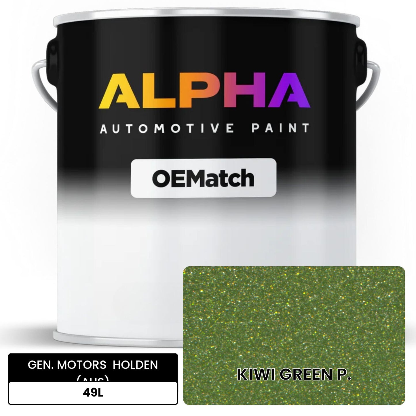 GEN. MOTORS HOLDEN (AUS) KIWI GREEN P. 49L OEMatch Basecoat