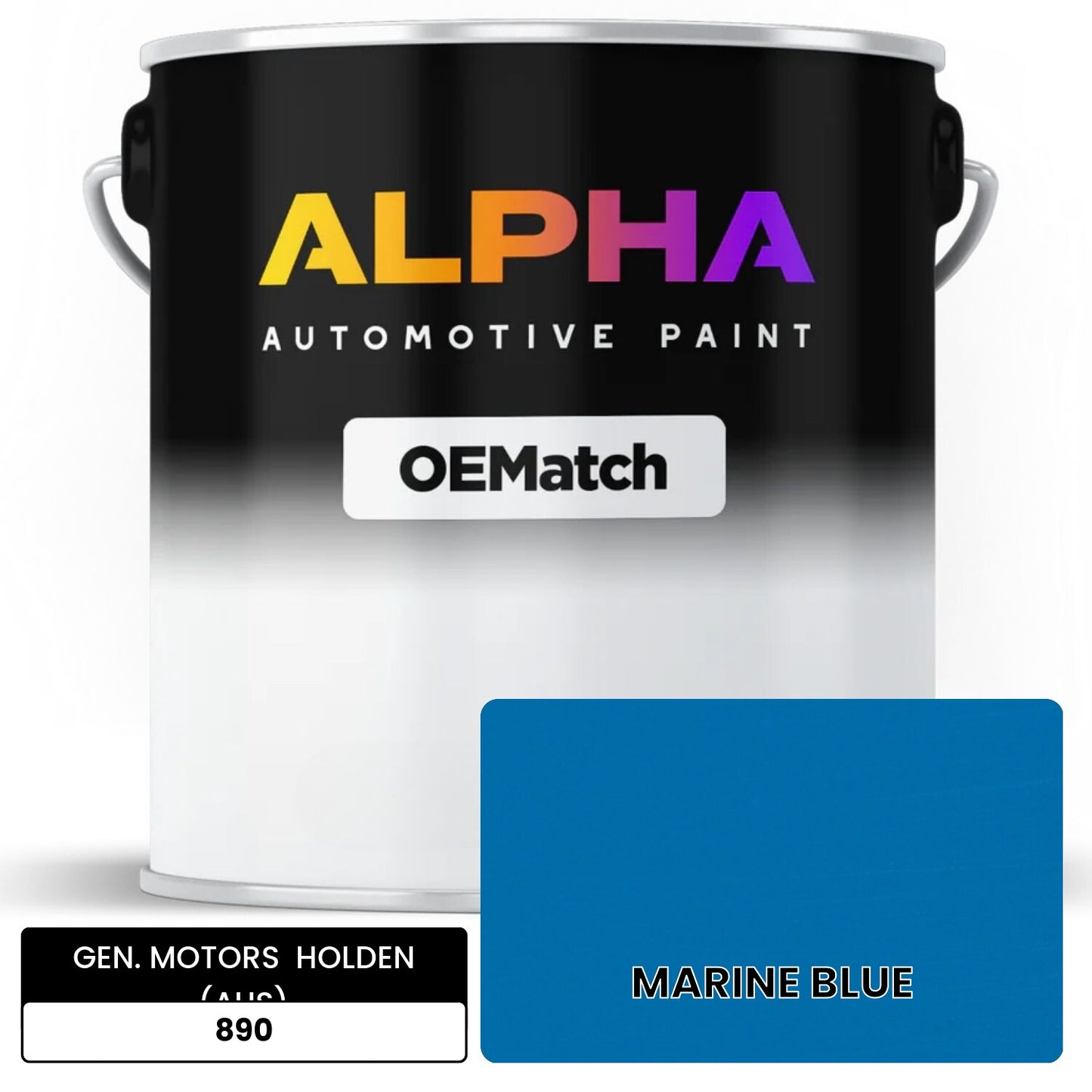 GEN. MOTORS HOLDEN (AUS) MARINE BLUE 890 OEMatch Basecoat