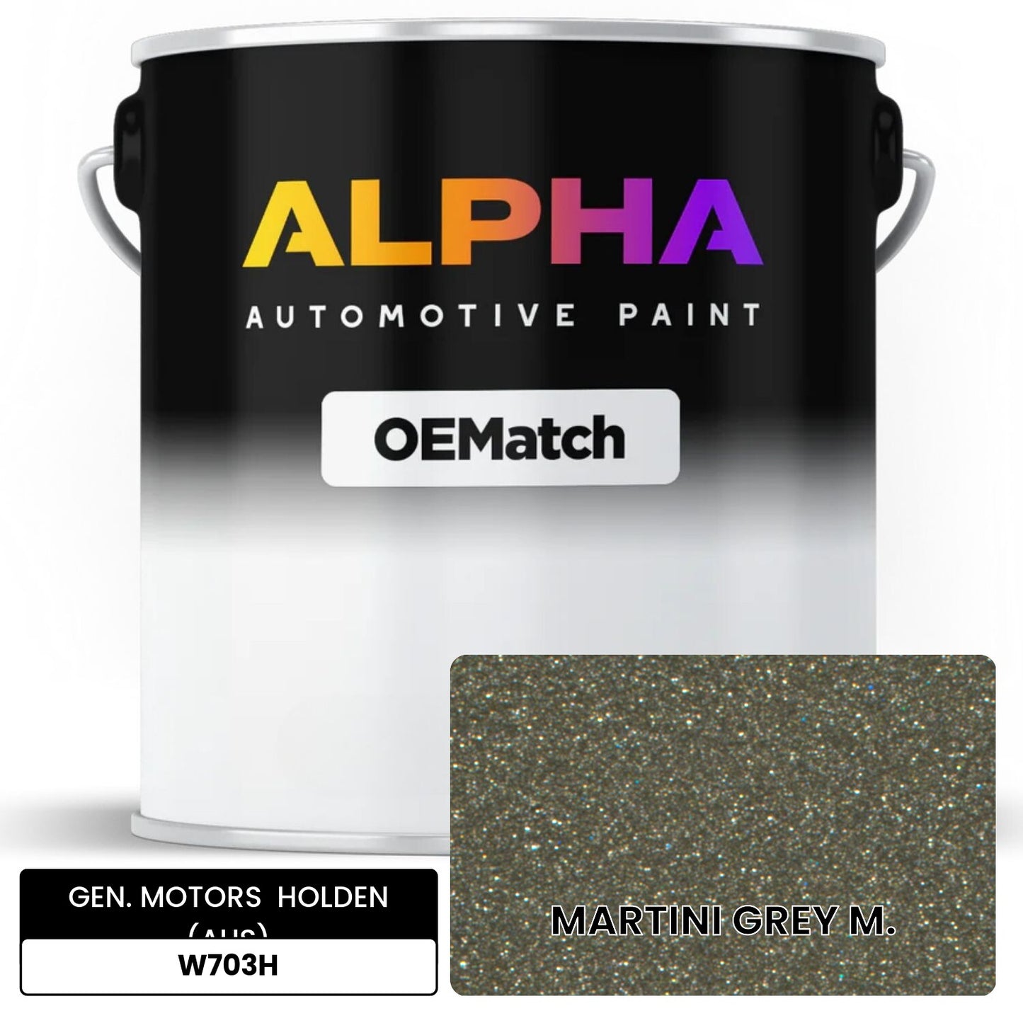 GEN. MOTORS HOLDEN (AUS) MARTINI GREY M. W703H OEMatch Basecoat