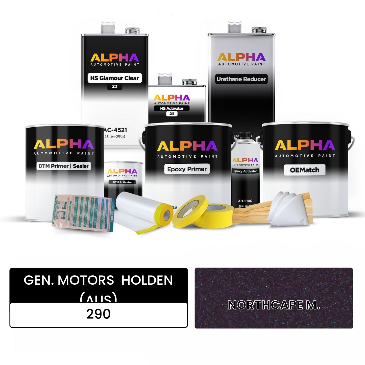 GEN. MOTORS HOLDEN (AUS) NORTHCAPE M. 290 OEMatch Vehicle Paint Kit