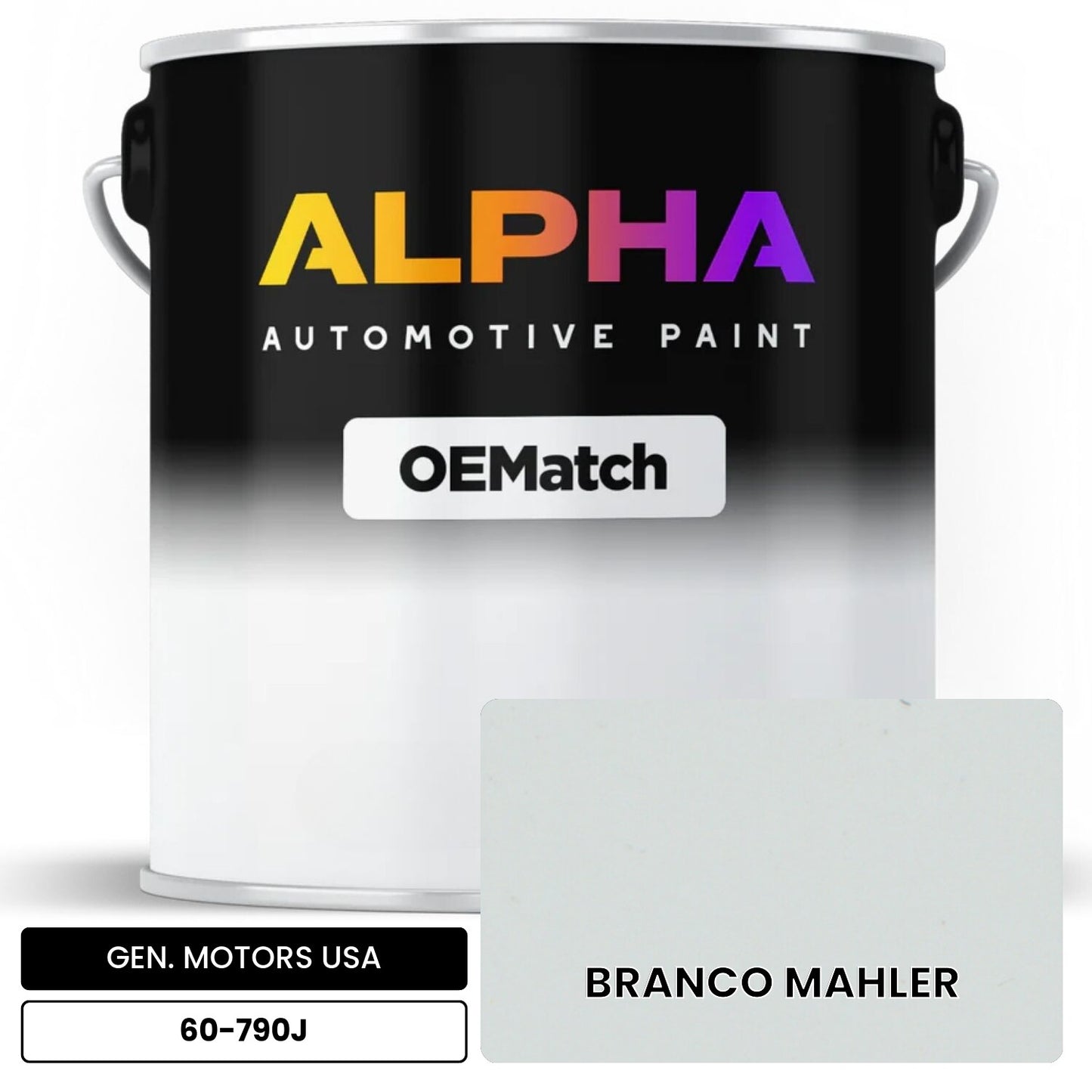 GEN. MOTORS USA BRANCO MAHLER 60-790J OEMatch Basecoat