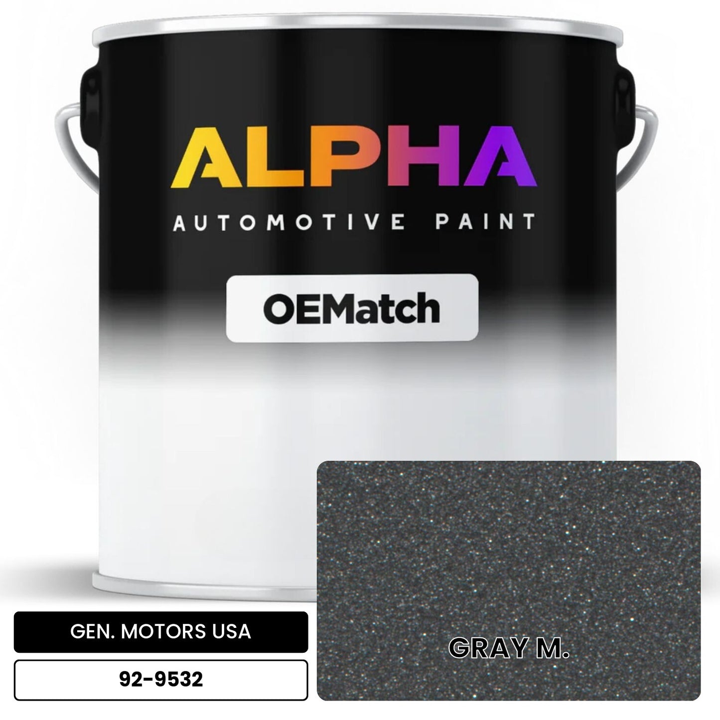 GEN. MOTORS USA GRAY M. 92-9532 OEMatch Basecoat