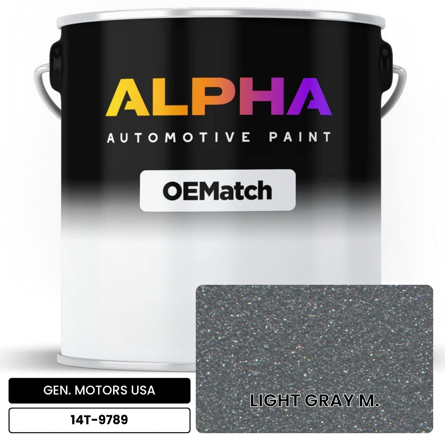 GEN. MOTORS USA LIGHT GRAY M. 14T-9789 OEMatch Basecoat
