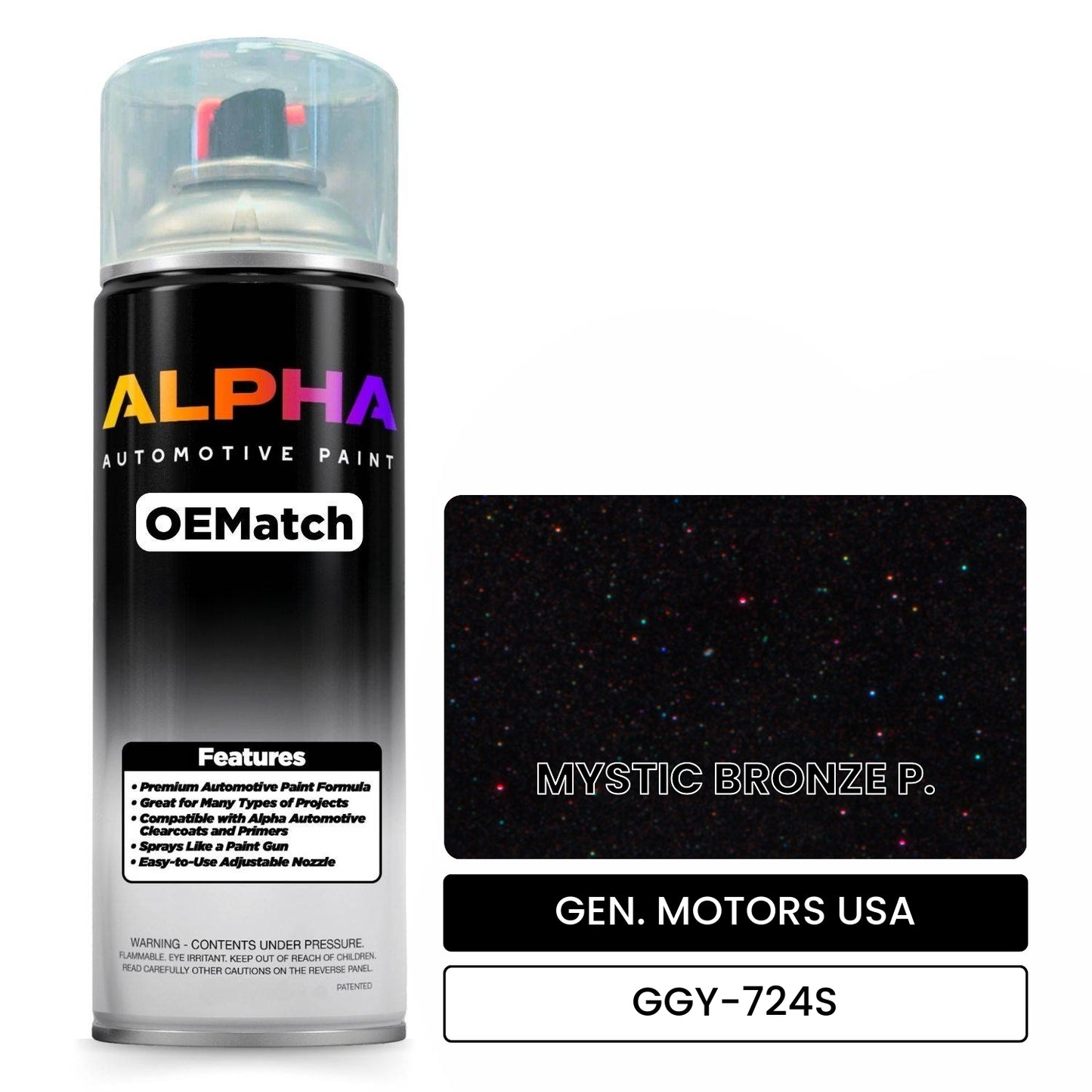 GEN. MOTORS USA MYSTIC BRONZE P. GGY-724S OEMatch Spraycan