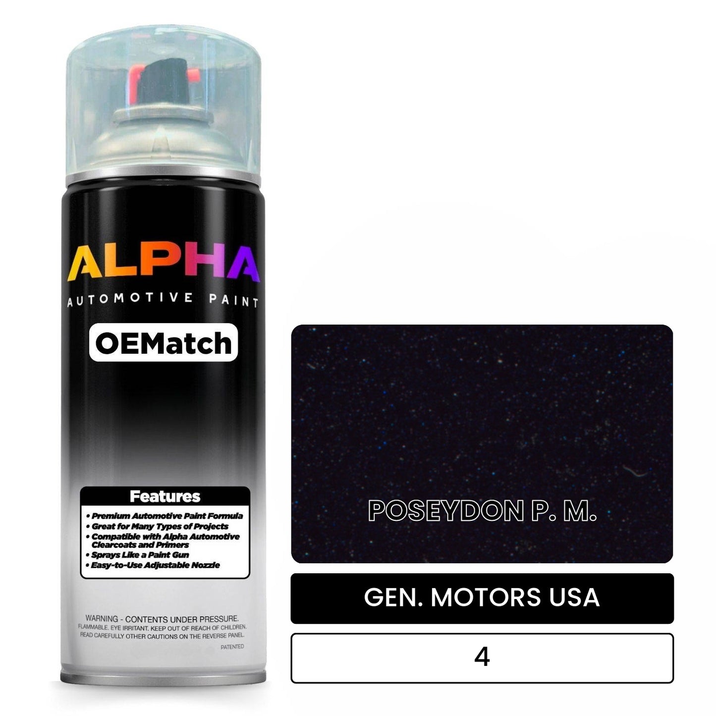 GEN. MOTORS USA POSEYDON P. M. 4 OEMatch Spraycan
