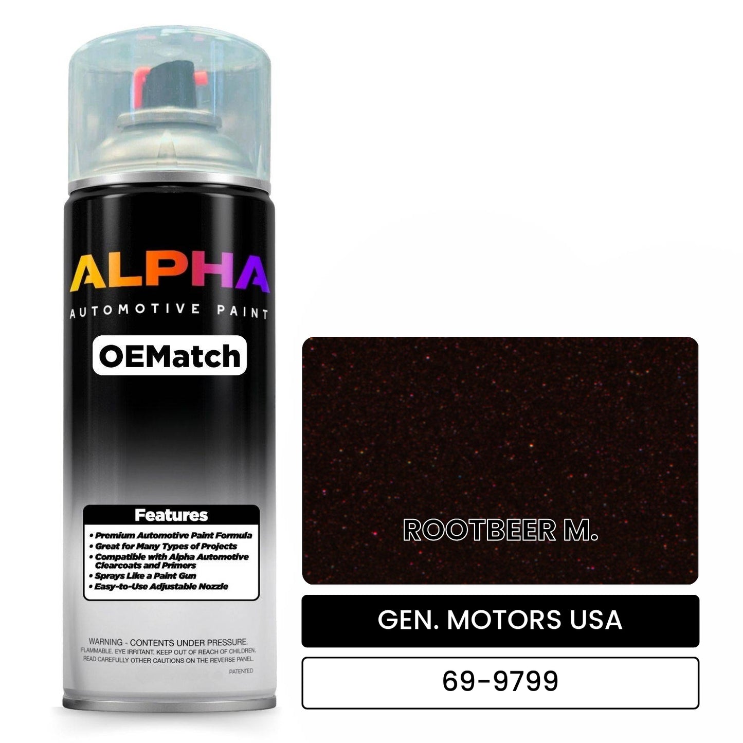 GEN. MOTORS USA ROOTBEER M. 69-9799 OEMatch Spraycan