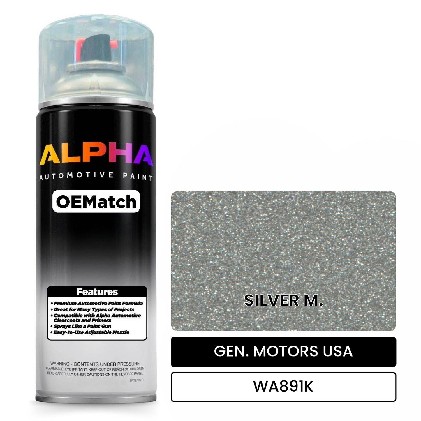 GEN. MOTORS USA SILVER M. WA891K OEMatch Spraycan