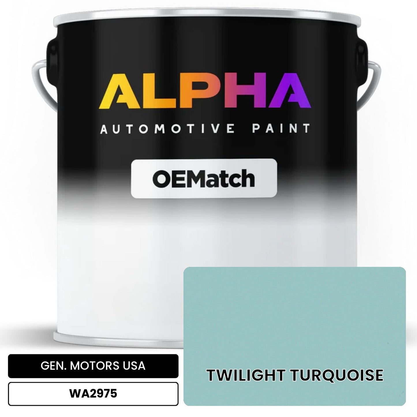 GEN. MOTORS USA TWILIGHT TURQUOISE WA2975 OEMatch Basecoat