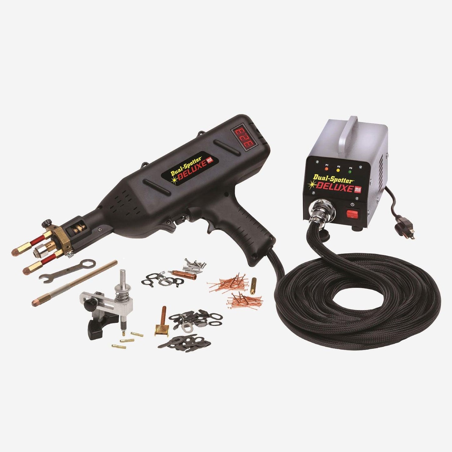 H&S Autoshot Dual Spotter Stud Gun Aluminum & Steel UNI-9700 - The Spray Source - H&S Autoshot