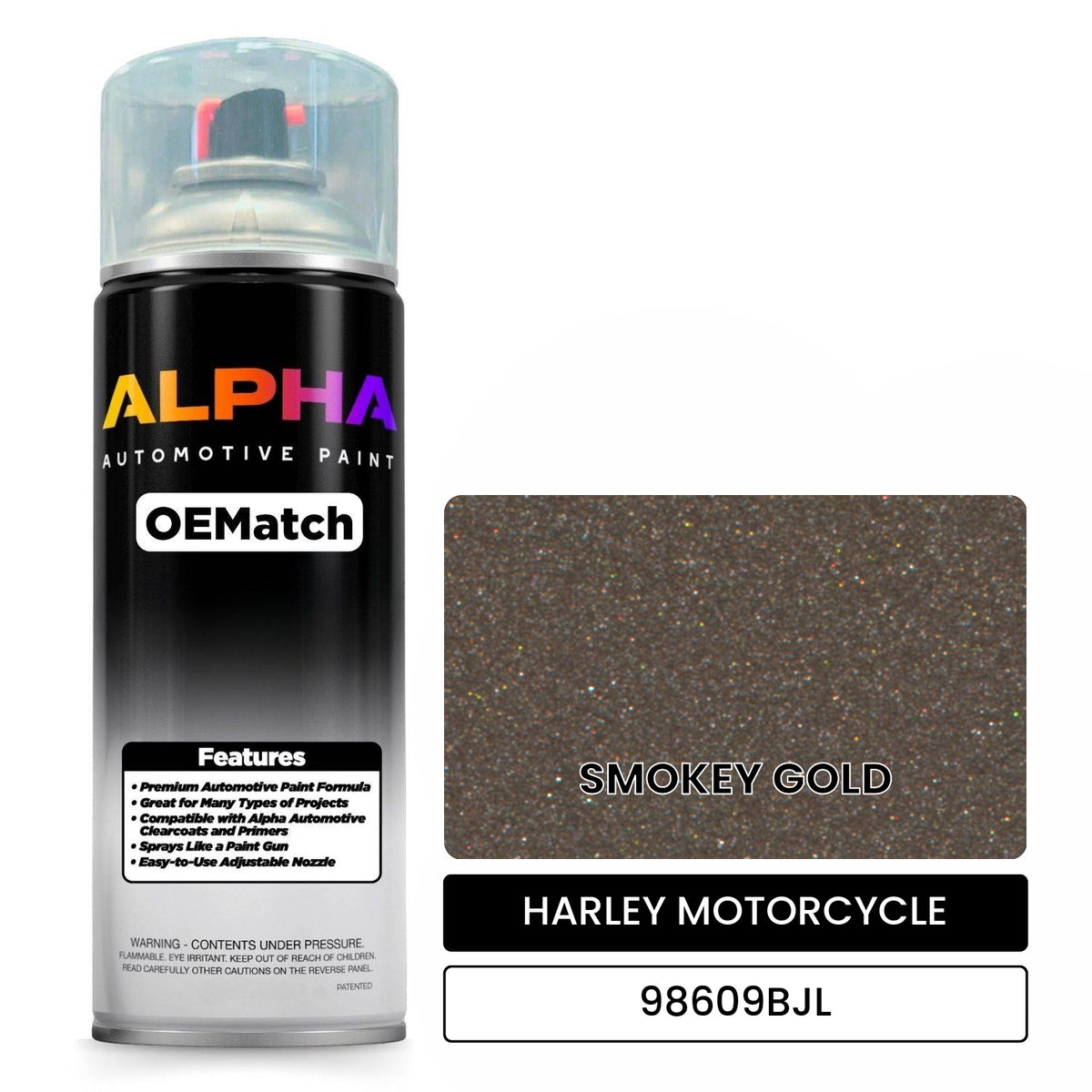 HARLEY MOTORCYCLE SMOKEY GOLD 98609BJL OEMatch Spraycan