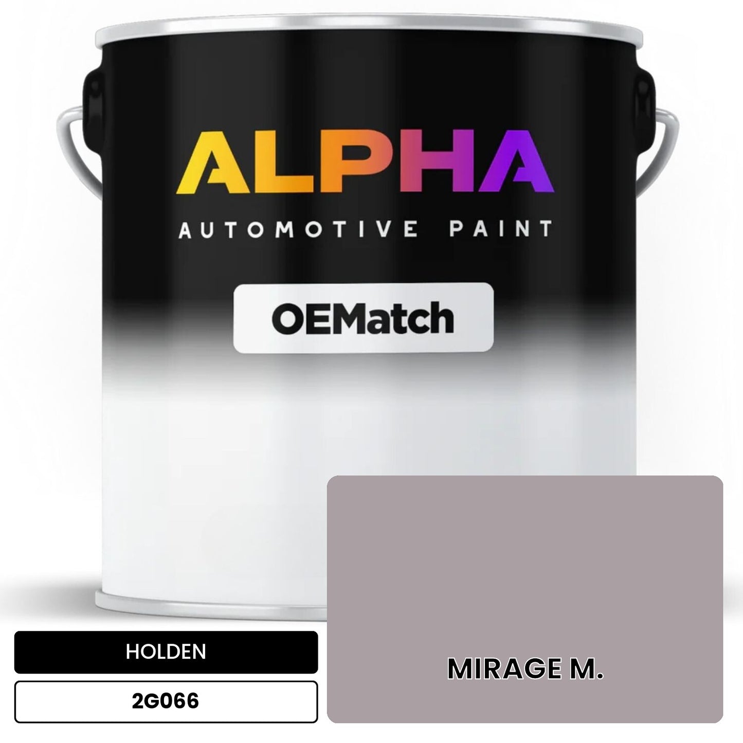 HOLDEN MIRAGE M. 2G066 OEMatch Basecoat