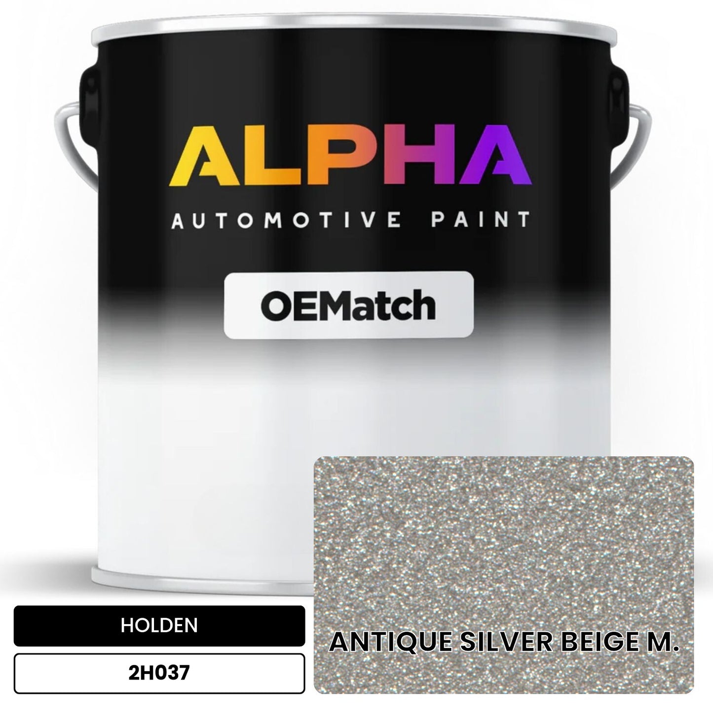 HOLDEN ANTIQUE SILVER BEIGE M. 2H037 OEMatch Basecoat