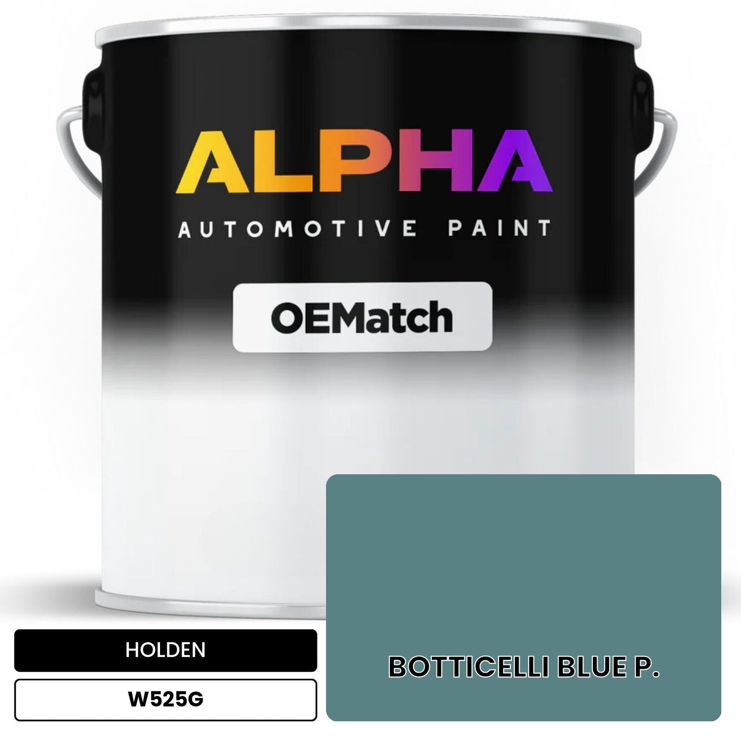 HOLDEN BOTTICELLI BLUE P. W525G OEMatch Basecoat