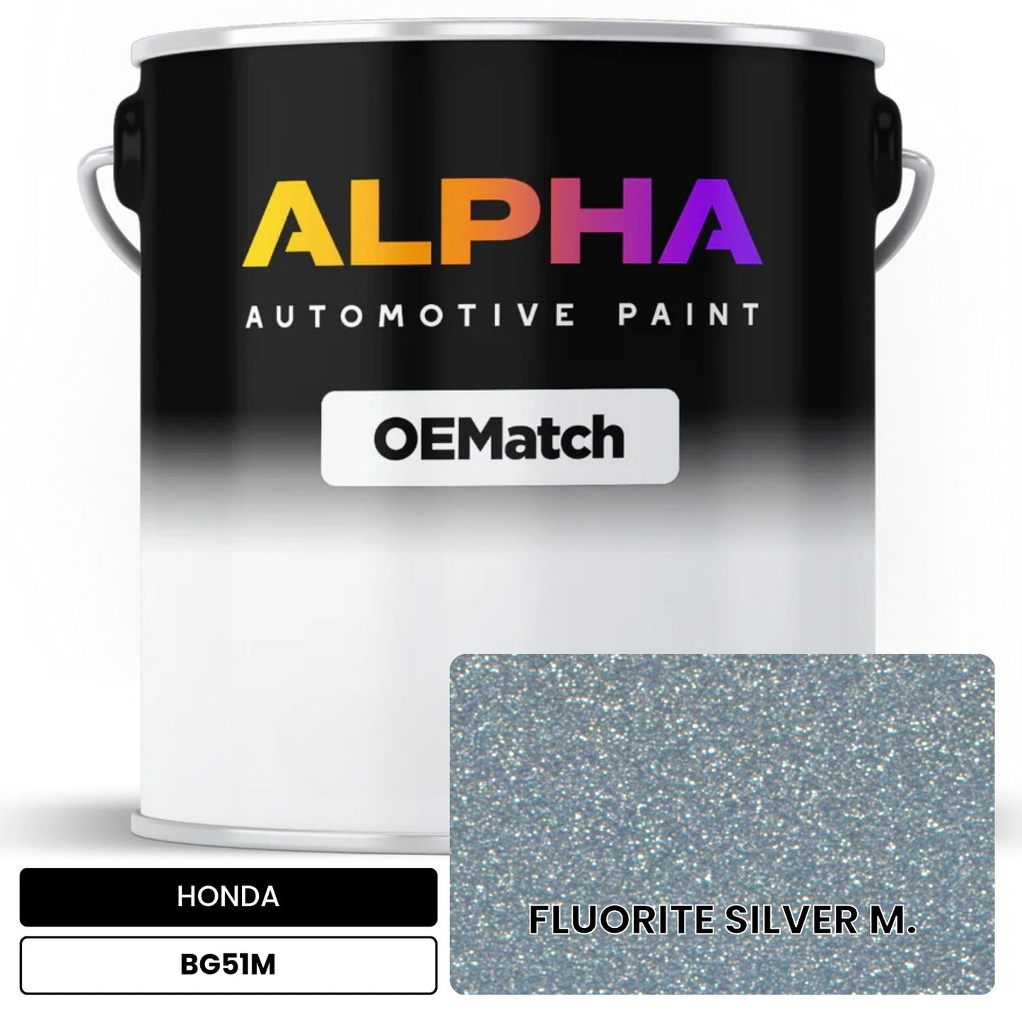 HONDA FLUORITE SILVER M. BG51M OEMatch Basecoat