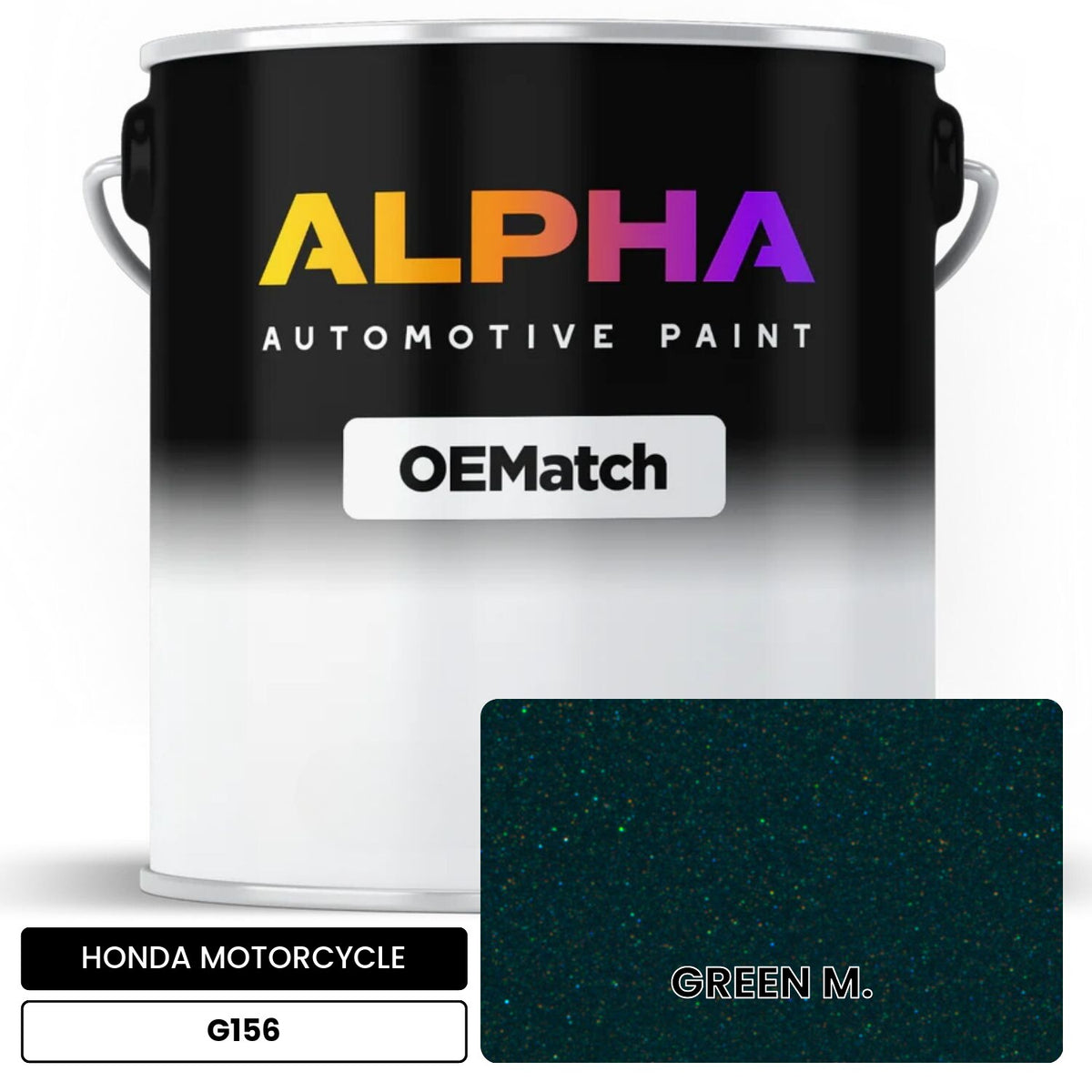 HONDA MOTORCYCLE GREEN M. G156 OEMatch Basecoat