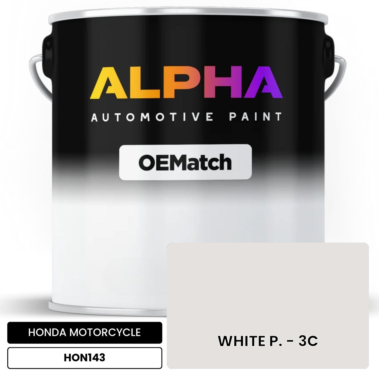 HONDA MOTORCYCLE WHITE P. - 3C HON143 OEMatch Basecoat