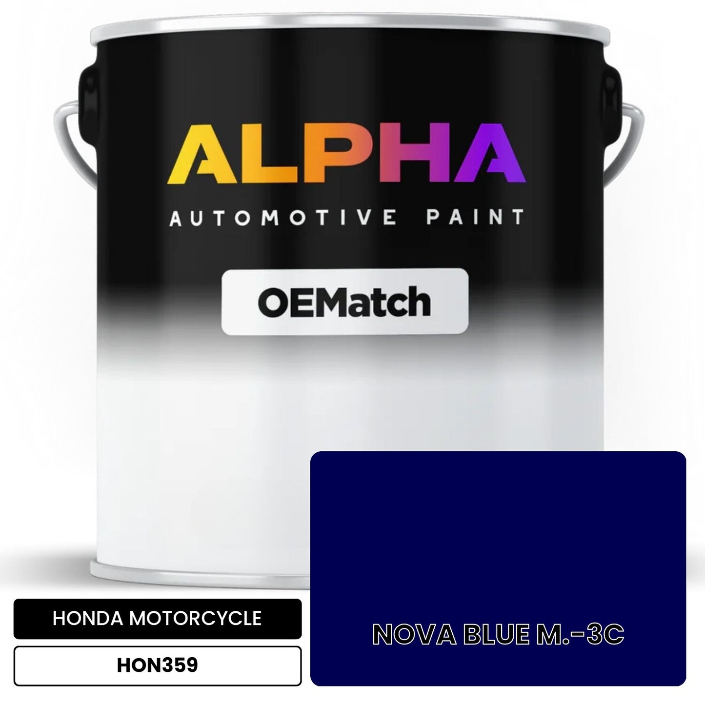 HONDA MOTORCYCLE NOVA BLUE M.-3C HON359 OEMatch Basecoat