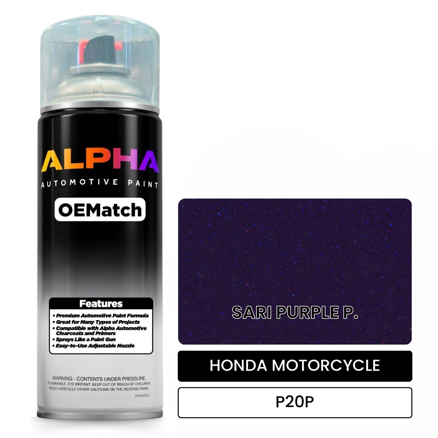 HONDA MOTORCYCLE SARI PURPLE P. P20P OEMatch Spraycan