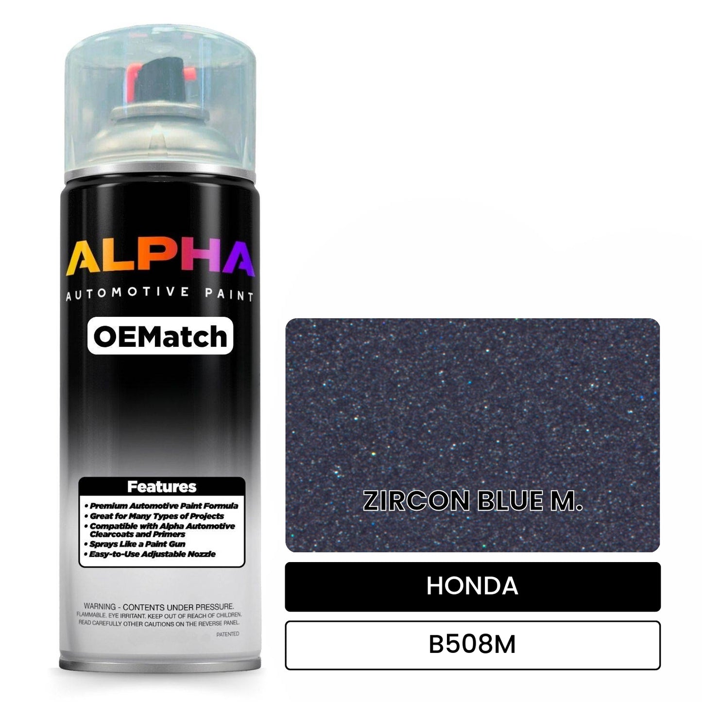 HONDA ZIRCON BLUE M. B508M OEMatch Spraycan