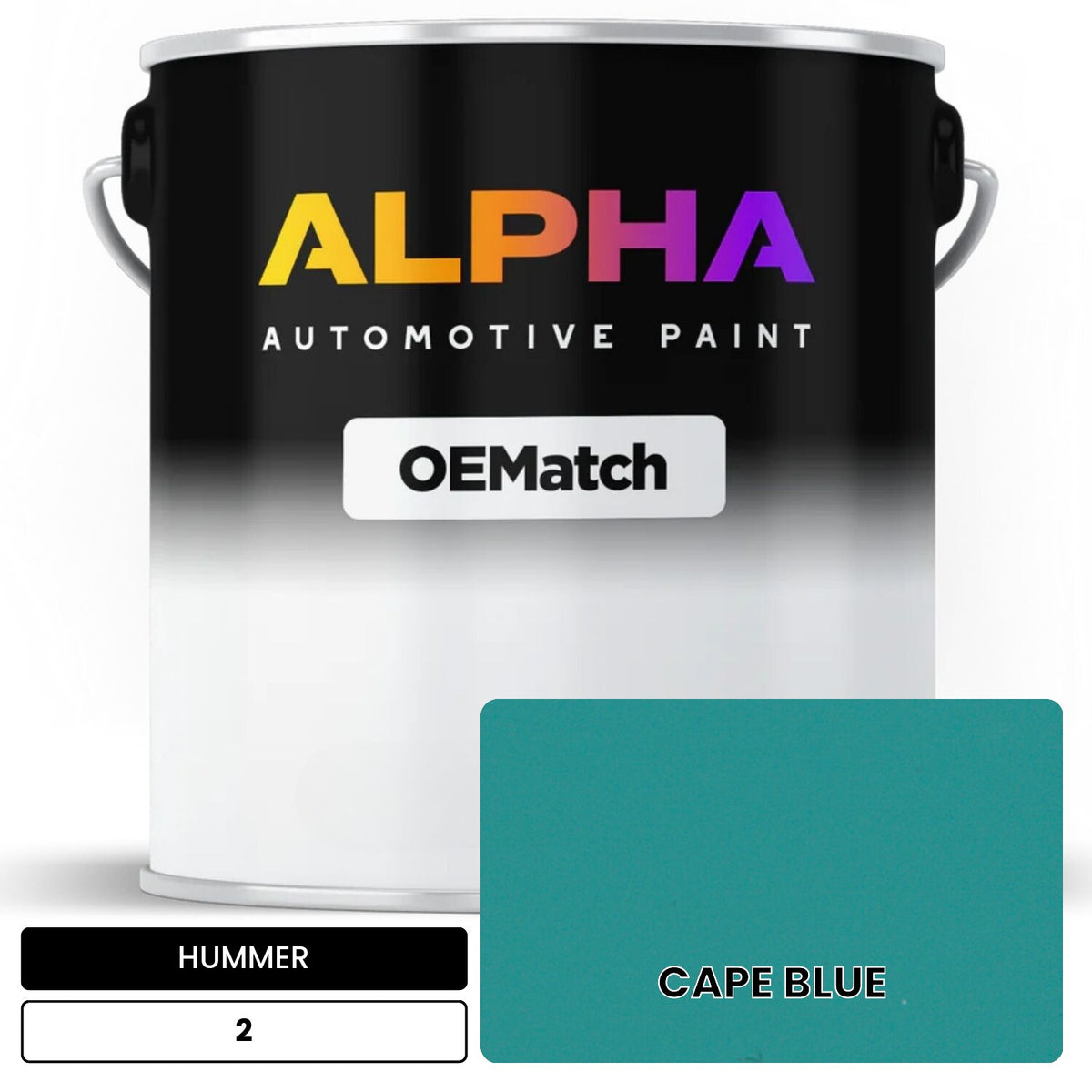 HUMMER CAPE BLUE 2 OEMatch Basecoat