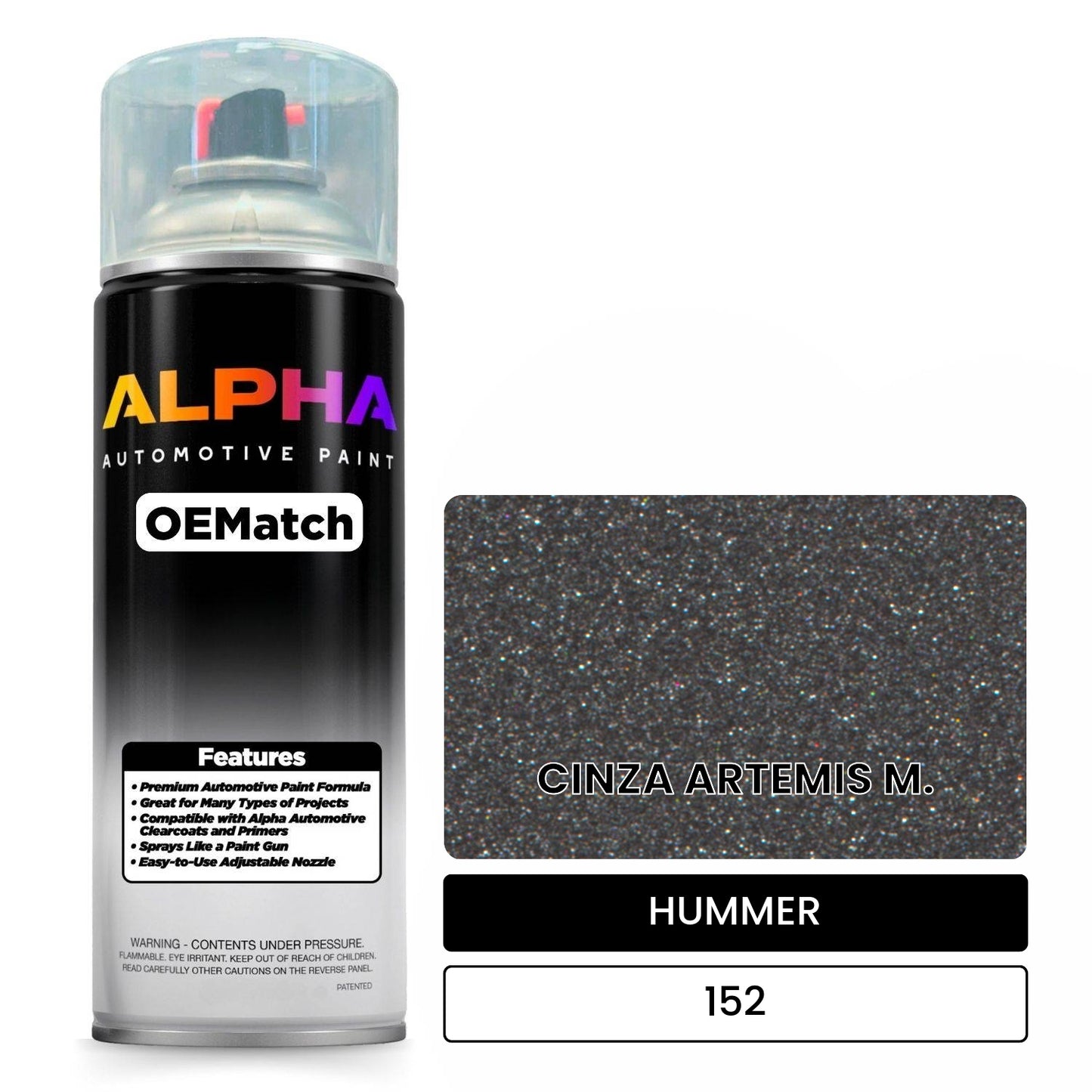 HUMMER CINZA ARTEMIS M. 152 OEMatch Spraycan