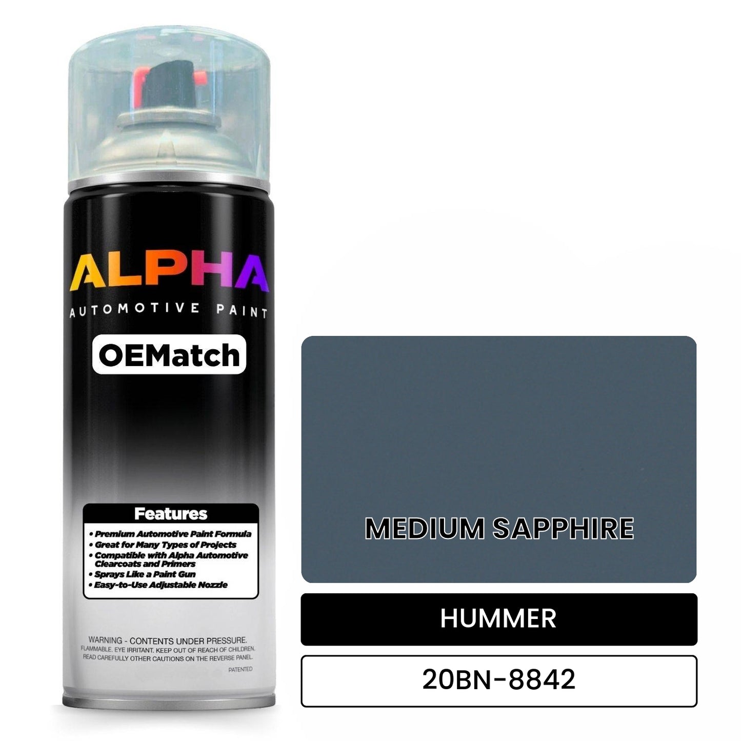 HUMMER MEDIUM SAPPHIRE 20BN-8842 OEMatch Spraycan