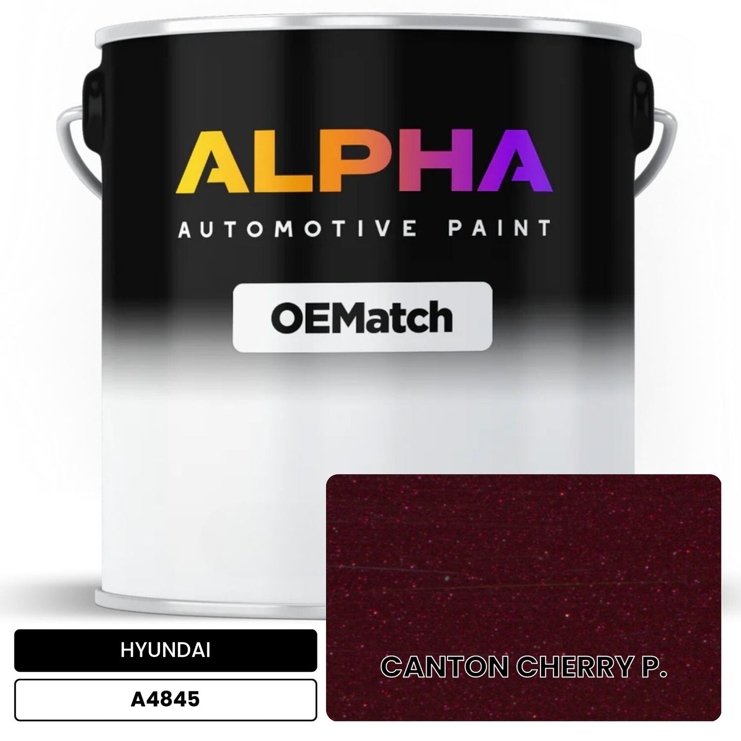 HYUNDAI CANTON CHERRY P. A4845 OEMatch Basecoat